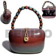 Native Collectible Handcarved Laminated Acacia Collectible Bags Collectible Bags