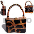 native fashion jewelry native necklace Collectible Handcarved Laminated Acacia Collectible Bags Collectible Bags