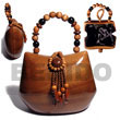 Native Collectible Handcarved Laminated Acacia Collectible Bags Collectible Bags