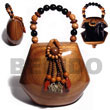 Collectible Handcarved Laminated Acacia Wood Handbag / Jelou N