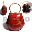 Collectible Handcarved Laminated Acacia Wood Handbag / Jelou N