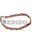 native fashion jewelry native necklace Handmade Sig-id Wood Tube Anklets Anklets