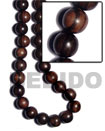 3 Beads Strands of tiger camagong round wood