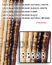 2-3mm Coco Heishe Natural Brown Beads