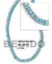 Native 4-5mm Coco Blue Splashing Coco Beads Coco Necklace