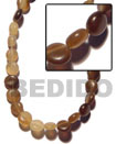 Horn Flat Round Horn Beads Bone Beads Necklace