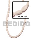 Troca Shells Oval Design Shell Beads
