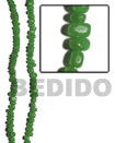Green Horn Bead Nuggets Horn Beads Bone Beads