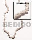 White Mongo Shell In Shell Beads