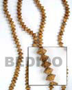 Bayong Saucer Wood Beads Wood Necklace
