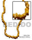 Yellow Mongo Shell In Shell Beads