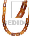 Golden Horn Rectangle Beads