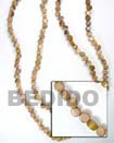 Native Robles Disc Side Drill Wood Beads Wood Necklace Wood Beads