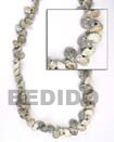 Bonium Gray Shells In Beads Strands Or Necklace