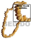 Nassa Yellow Shell Side Drill In Beads Strands Or Necklace
