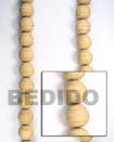 Natural White Wood Beads Wood Necklace