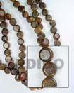 Robles Sidedrill Disc Wood Beads Wood Necklace