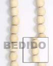 Natural White Wood Oval Wood Beads Wood Necklace