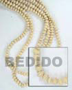 Natural White Wood Mentos Wood Beads Wood Necklace