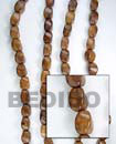 Roble Wood Twist Wood Wood Beads Wood Necklace