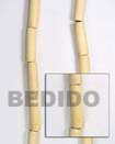 Natural White Wood Tube Woodbeads