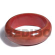 Light Red Mahogany Tone Wood Bangle