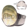 haute hippie metal cuff bangle round laminated black lip shell