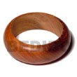 Bayong Rounded Wood Bangle / Ht= 1 Inch / 65mm Inner Diameter /