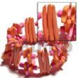 Orange Coco Stick & Coco Nuggets W/ Pink 4-5mm Coco Pokalet & G
