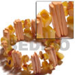 Melon Coco Stick & Sq. Cut Gold Lip Shell Combi
