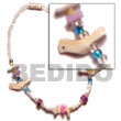 White Glass Beads W/ Shell Bracelets