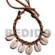 Sigay Shells in Braided Wax Cord