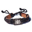 Native surfer leather bracelet tribal character