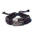 Native surfer leather bracelet tribal animal symbol