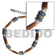 Sig-id & 4-5mm Coco Pklt Blue/geen Combi W/ Glass Beads