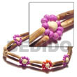 Native 2 Rows Sig-id Wood Coco Bracelets Coco Bracelets