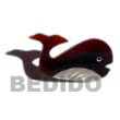 Inlayed Whale Troca Brooch