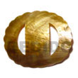 Oval Scallop Brownlip Buckle 84mmx69mm