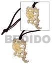Native 45mm Carved Dragon MOP Surfer Necklace Surfer Necklace
