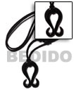 40mm Black Celtic Carabao Surfer Necklace