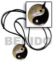 40mm Round Yin Yang Surfer Necklace