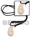 40mm Celtic White Carabao Surfer Necklace