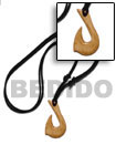 Antique Natural Carabao Bone Surfer Necklace