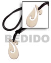 Celtic Carabao White Bone Surfer Necklace