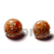 Native Orange C. Button Earrings Resin Earrings