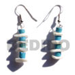 Dangling 7-8mm Aqua Blue Coco Earrings