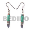Dangling Pastel Green Buri Seed Tube W/ Coco Splashing Accent