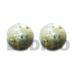 Native White Resin Button Earrings Resin Earrings