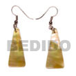 Native Dangling Tall Pyramid MOP Shell Earrings Shell Earrings