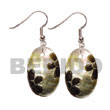 native fashion jewelry native necklace 35mm Oval Blacklip W/ Shell Earrings Shell Earrings